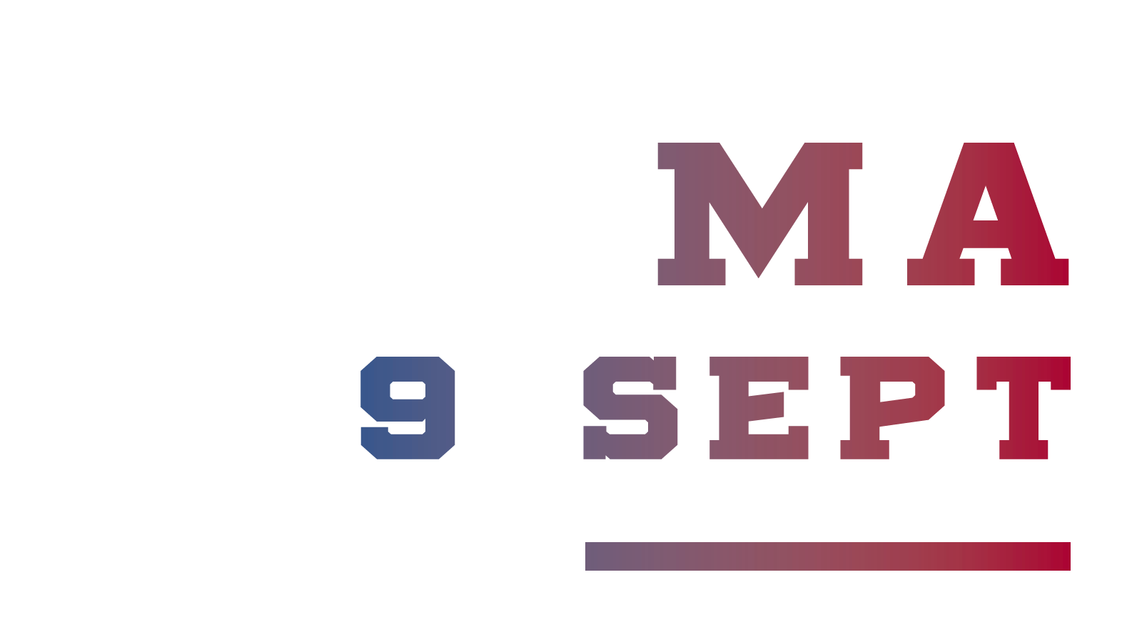 Maandag 9 september Maandag 9 september